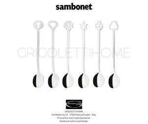 Sambonet - Party Items Portafortuna - Set 6 cucchiaini - 52550C51