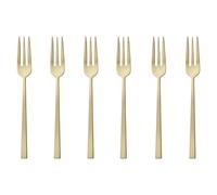 SAMBONET - Pude_ko 6 Forks S_odki rock Antique PVD Champagne