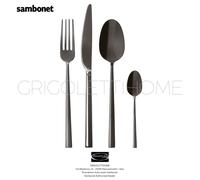 Sambonet - Rock 2black Nero - Posate 24 pezzi per 6 persone