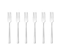 SAMBONET Rock Forchettine da Dolce Dessert Set 6 Pezzi Posate Acciaio Inox