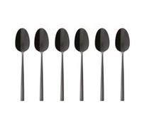 Sambonet Rock PVD 6 Cucchiaini Moka Nero Lucido Posate 52762KA7