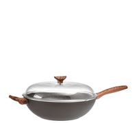 Sambonet - Spadella Wok Antiaderente Nera con Coperchio Rock 'N' Rose