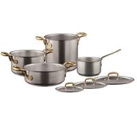 Sambonet Serie Vintage Pentole Acciaio inox e ottone