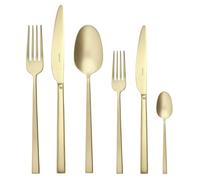 Sambonet Servizio 36 Pz Monoblocco Rock Antique Pvd Champagne