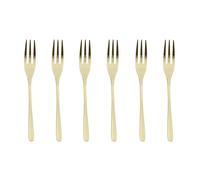 SAMBONET Taste Champagne Forchette da Dessert 6 Pezzi PVD Acciaio Inox