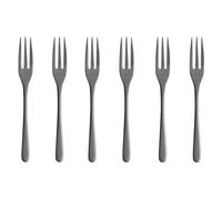 Sambonet - Taste Set di 6 Forchette Dolce in Acciaio Inox, Forchette da Dessert finitura PVD, Lavabili in lavastoviglie, Nero