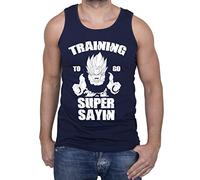 Sambosa Train Super Sayin Canotta da Uomo Goku Dragon Master Son Ball Vegeta Turtle Roshi Db, Farbe2:Dunkelblau;Größe2:XXL