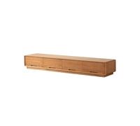 SAMCIOI Centro di Intrattenimento per Console TV 210cm Solid Wood Country Entertainment Center, Cherry Rounded Corner Living Room Floor Cabinet, Simple Storage Furniture With Drawers