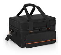 SAMDEW Borsa per il trasporto della griglia a doppio strato, custodia imbottita compatibile con Ninja GR101 Sizzle senza fumo griglia e piastra per interni, borsa per barbecue per piastra e accessori,