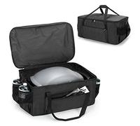 samdew Copertura per Griglia Compatibile con Weber Q1000 Q1200 Barbeque a Gas, Borsa per Il Trasporto Della Griglia Compatibile con Barbecue Elettrico Weber Q1400, Solo Borsa (Disegno Brevettato)