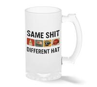 Same Shit Different Hat Funny Political Satire Mug - Sarcastic Anti Trump Meme Coffee Cup - Protest Graphic Gift Trasparente tazza di birra Stein 0.5L