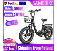 SAMEBIKE C05Pro Bici Elettrica 500W Motore 36V13AH Batteria Pieghevole In Lega di Alluminio Bicicletta Elettrica Neve 20*4.0-In Fat Tire E-bike