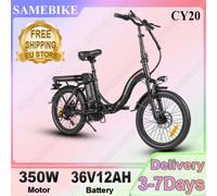 SAMEBIKE CY20 E-bike 350W Motore 36V12AH Batteria Al Litio Famiglia Per Adulti Bicicletta Elettrica 20 pollici Pneumatico Pieghevole Mountain Bici Elettrica