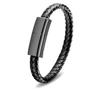 SAMERIO Cavo di Ricarica Rapida Corto Type C a iOS 22.5cm Caricatore Portatile Bracciale Cavi Trasmissione dei Dati per i phone Perfetto per Natale Compleanno San Valentino