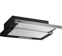 Cappa sottopensile NEWSLIM60 nero con frontalino estraibile inox Samet