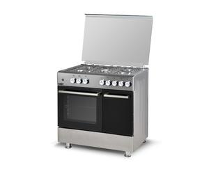Samet Ermete maxi cucina a gas con porta bombola con piano e frontali inox con f