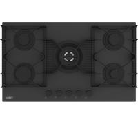 Samet Piano Cottura a Gas 5 Fuochi 90 cm Materiale Vetro Temperato Satinato colore Nero Opaco - Zacinto90NE