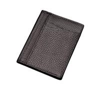 SAMEZA Portafoglio da uomo morbido super sottile portafoglio in vera pelle mini porta carte di credito portafoglio sottile porta carte piccoli portafogli per donna, caffè 2,1