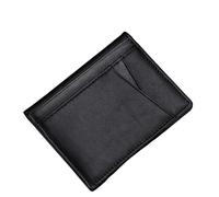 SAMEZA Portafoglio da uomo morbido super sottile portafoglio in vera pelle mini porta carte di credito portafoglio sottile porta carte piccoli portafogli per donna, nero 1,1
