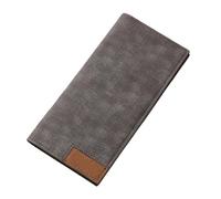 SAMEZA Portafoglio da uomo sottile per portafogli in pelle vintage sottile da uomo Portafogli da uomo Porta soldi, grigio, 1