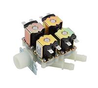 Samfox 1 Elettrovalvola Acqua in Plastica 4 in Uscita, 12 V CC DN20 G3 / 4 "Ingresso Normalmente Chiuso N/C Valvola di Flusso Acqua Valvola Solenoide Connessione Rapida