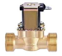 Samfox 24V Elettrovalvola 3/4" DC 24V Normalmente Chiuso In Ottone Elettrico Valvola Solenoide per Il Controllo Dell'acqua Valvole di Commutazione di Flusso per Il Controllo Dell'acqua