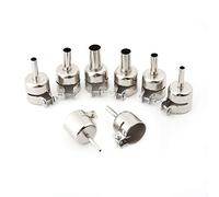 Samfox Kit Accessori Pistola di Calore, Pistola ad Aria Calda Punte Ugelli Resistenti al Calore Strumento di Riparazione Stazione di Saldatura Aria (3/4/5/6/7/8/10 / 12mm) 8 Pz/Set