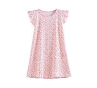 SAMGU Pigiama da Ragazza da Notte Estate Principessa Gonna per Ragazza Camicia da Notte Rosa con Volant 3-8 Anni