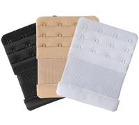 SAMGU Prolunga reggiseno 4 ganci Elastica Confortevole Estensioni reggiseno da donna, 3 Pezzi