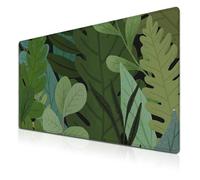 Samgula Tappetino per mouse da gioco verde, XXL, grande tappetino da scrivania per tastiera e mouse, tappetino per mouse neutro, impermeabile, base in gomma antiscivolo, 89,9 x 40 cm, per