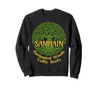 Samhain Enchanted Woods Celtic Roots Strega gaelica di Halloween Felpa