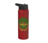 Samhain Enchanted Woods Celtic Roots Strega gaelica di Halloween Stainless Steel Insulated Water Bottle