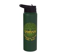 Samhain Enchanted Woods Celtic Roots Strega gaelica di Halloween Stainless Steel Insulated Water Bottle
