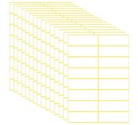 SamHeng 240 Pezzi Etichette Adesive Bianche, 25 x 76 mm Rettangolo Universali Etichette Autoadesive Etichette Multifunzione per Bottiglia Cartella di File Scuola Ufficio Cucina