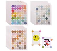 SamHeng 720 Pezzi Adesivi Emoji, Autoadesiva Adesivi Emoticon 15mm Adesivi dell'umore Facce Buffe Etichette di Codifica a Colori Adesivi di Scrapbooking per Progetti Artigianali Decorazione Murale