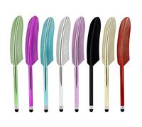 SamHeng 8 Pezzi Penne Stilo per Touchscreen, Multicolore Forma di Piuma Universale Alta Sensibilità Stilo Penna Capacitivo Compatibile con Kindle Tablet Smartphone e Altri Dispositivi Touchscreen