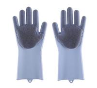 SamHeng Guanti di Lavaggio in Silicone, Guanti per la Lavagna riutilizzabili, Guanti a Pennello per la Pulizia addensati, Guanti per la casa Impermeabili per Il bucato, Giardinaggio