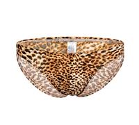 SamHeng Slip Intimo Leopardato da Uomo, Slip Intimo Sexy a Vita Bassa da Uomo, Mutande Classiche morbide Regalo per Fidanzato, Pantaloni Intimo Traspirante Elasticizzato Quotidiano, Slips Hipster