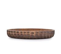 Samhita Ciotola decorativa in legno di mango, decorazione per la casa, centrotavola per fattoria, campagna, ristorante, bar (35,6 x 15,2 x 5,8 cm)