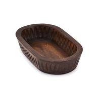 Samhita Ciotole decorative in legno di mango per la decorazione della casa, ciotola lunga decorativa in legno per centrotavola (25,4 x 15,2 x 5,1 cm)