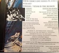 Samiam | Texas Is the Reason - Your Choice Live Series