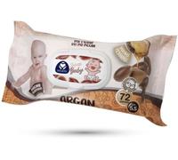 Samicash Salviettine Baby con Argan, 72 Pezzi,12 Confezione XXL Pop-up