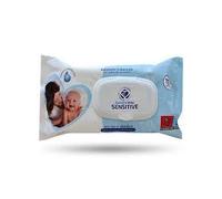 Samicash Seta Blu Salviette Baby Sensitive, 72 Pezzi, Confezione da 12