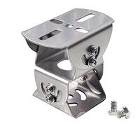 SamIdea Adattatore universale in acciaio a 2 strati per montaggio su palo da parete, staffa universale a 3 assi regolabile, base in metallo solido, adattatore di estensione adatto per telecamere di