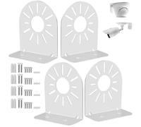 SamIdea Staffa di montaggio a L per telecamera di sicurezza a cupola, supporto da parete per telecamera CCTV per baby monitor IP telecamera di sorveglianza Hikvision Dome (4 supporti a cupola in