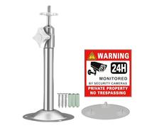 SamIdea Staffa di montaggio per telecamera di sicurezza, montaggio a soffitto da parete, supporto regolabile per telecamera IP PTZ Wireless Arlo Pro IP CCTV (04 soffitto in acciaio 17 cm)