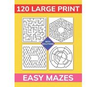 Samilla Roberts 120 Large Print Easy Mazes (Tascabile)