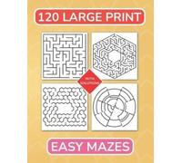 Samilla Roberts 120 Large Print Easy Mazes (Tascabile)