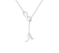 SAMINO Collana Con 26 Lettere Iniziali Per Donne E Ragazze, Collana Personalizzata Per Moglie Fidanzata Migliore Amica Sorella Anniversario Compleanno Regali Di Natale (A)