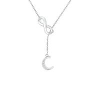 SAMINO Collana Con 26 Lettere Iniziali Per Donne E Ragazze, Collana Personalizzata Per Moglie Fidanzata Migliore Amica Sorella Anniversario Compleanno Regali Di Natale (C)